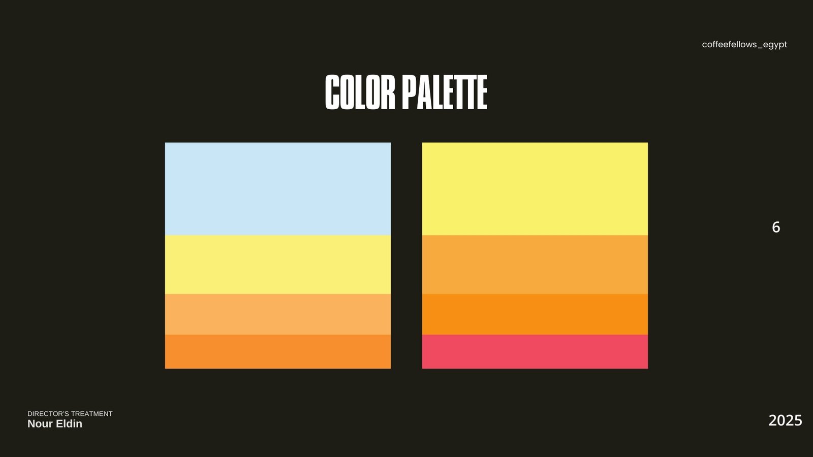 Summer Vibes campaign color palette