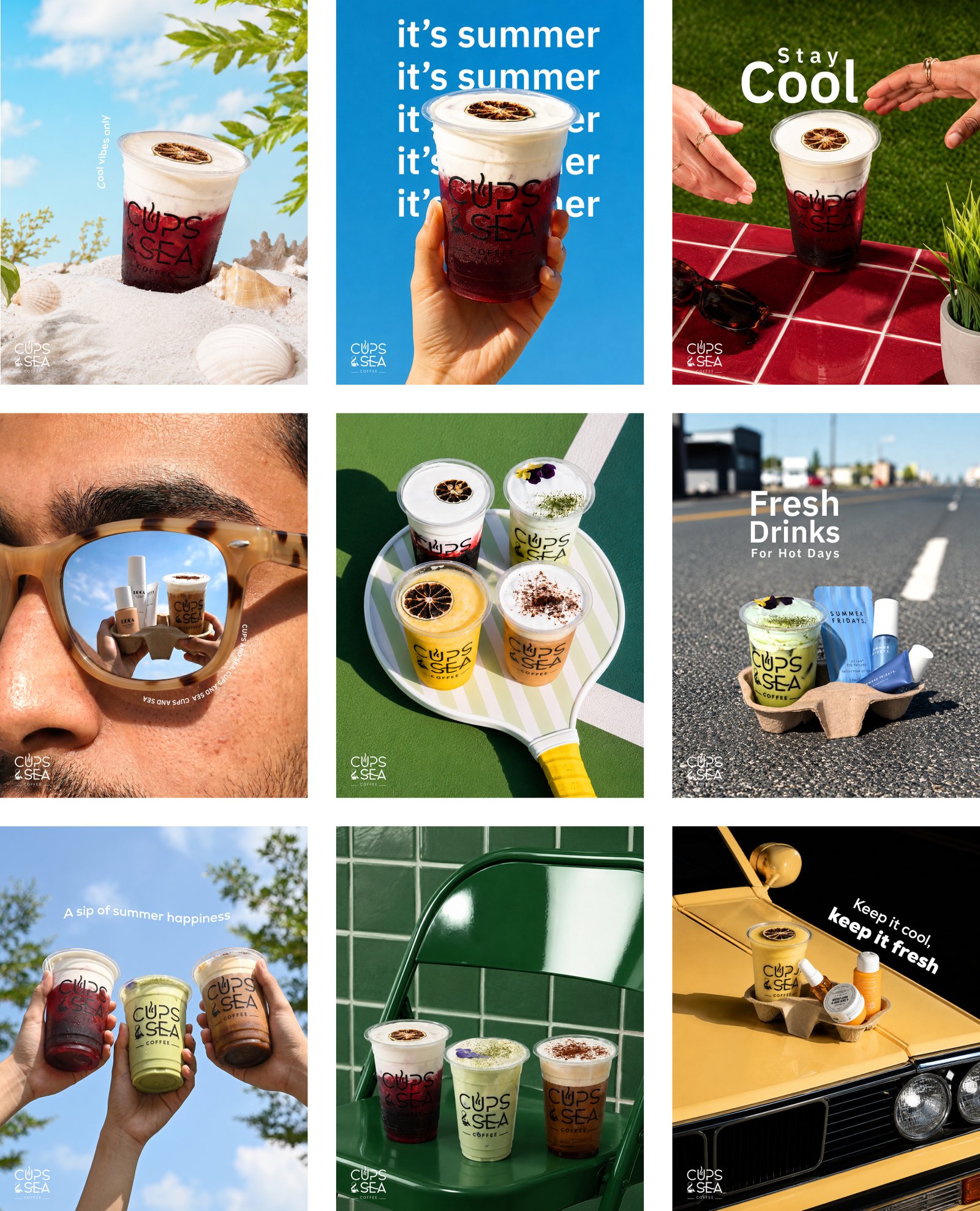 Cups and Sea summer grid